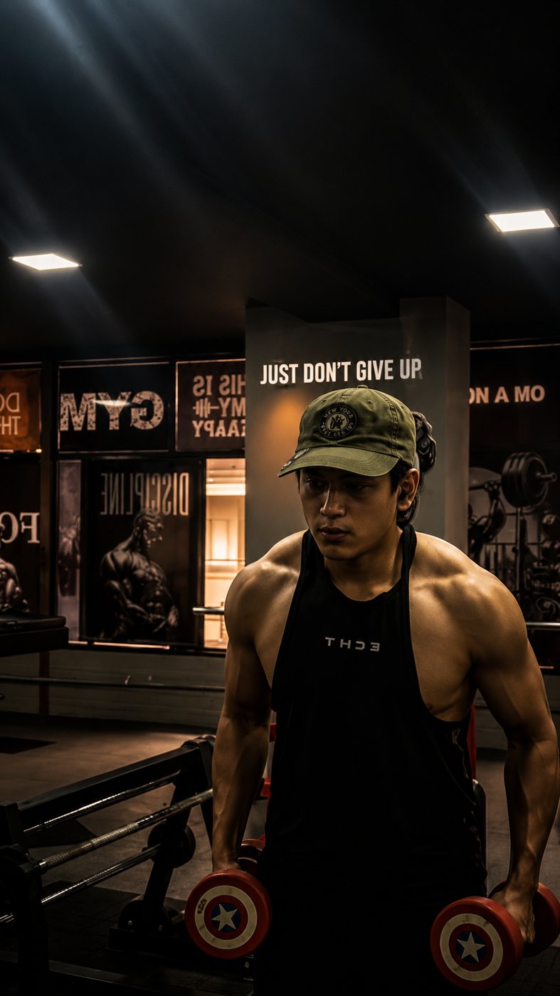 Dumbbell training for muscle gain